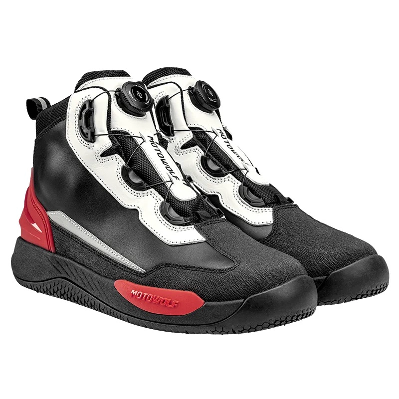 ZAPATOS IMPERMEABLES DE CUERO PARA MOTOCICLISMO MOTOWOLF SH1 - 2