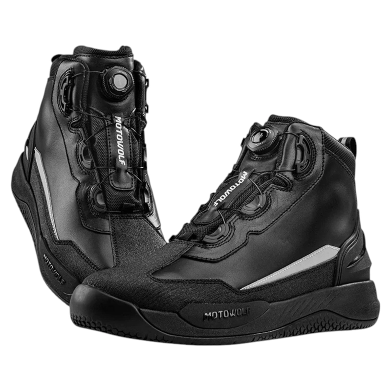 ZAPATOS IMPERMEABLES DE CUERO PARA MOTOCICLISMO MOTOWOLF SH1 - 3