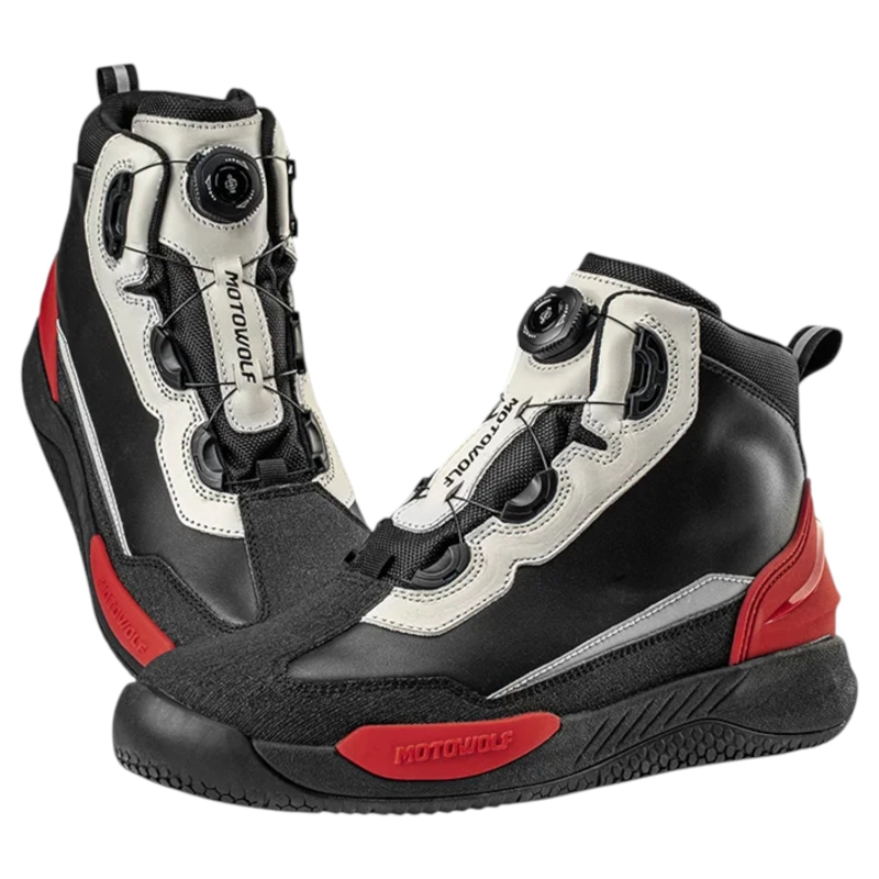 ZAPATOS IMPERMEABLES DE CUERO PARA MOTOCICLISMO MOTOWOLF SH1 - 3