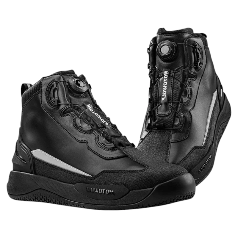 ZAPATOS IMPERMEABLES DE CUERO PARA MOTOCICLISMO MOTOWOLF SH1 - 4