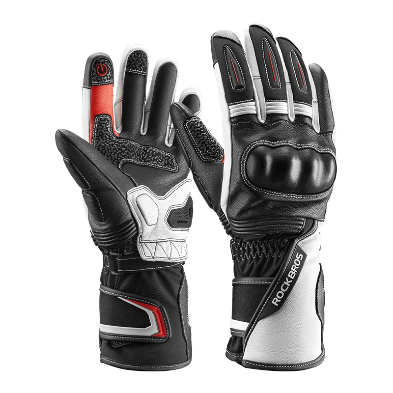 GUANTES PARA MOTOCICLISMO INVIERNO DEDO TOUCHSCREEN IMPERMEABLE ROCKBROS 0354 - 2
