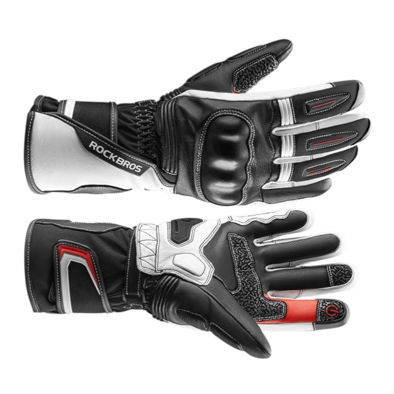 GUANTES PARA MOTOCICLISMO INVIERNO DEDO TOUCHSCREEN IMPERMEABLE ROCKBROS 0354 - 3