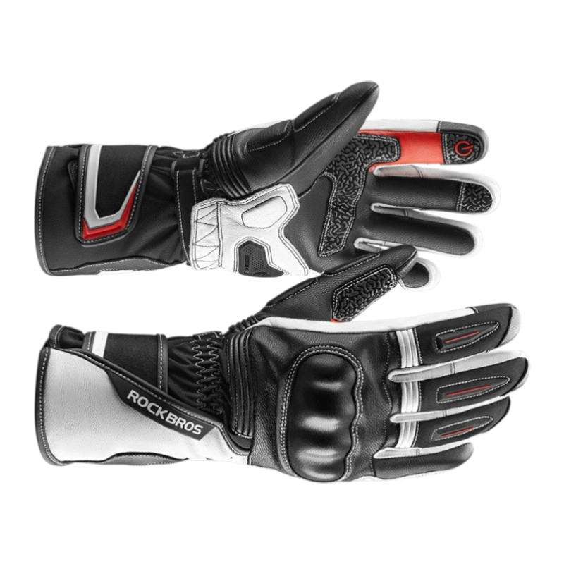 GUANTES PARA MOTOCICLISMO INVIERNO DEDO TOUCHSCREEN IMPERMEABLE ROCKBROS 0354 - 4