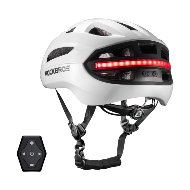 CASCO PARA CICLISMO CON FARO FRONTAL LUZ TRASERA REMOTO ROCKBROS ZK-031 - 3