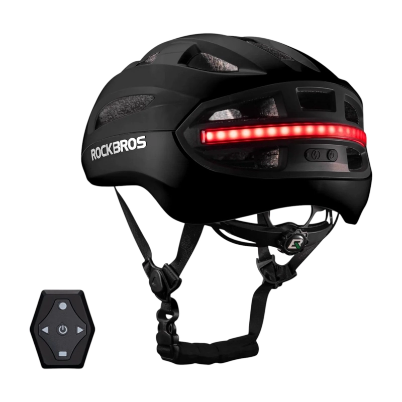 CASCO PARA CICLISMO CON FARO FRONTAL LUZ TRASERA REMOTO ROCKBROS ZK-031 - 3