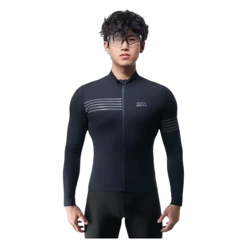 CHAQUETA CICLISMO INVIERNO MANGA LARGA IMPERMEABLE REFLECTANTE ROCKBROS YPW065 - 4