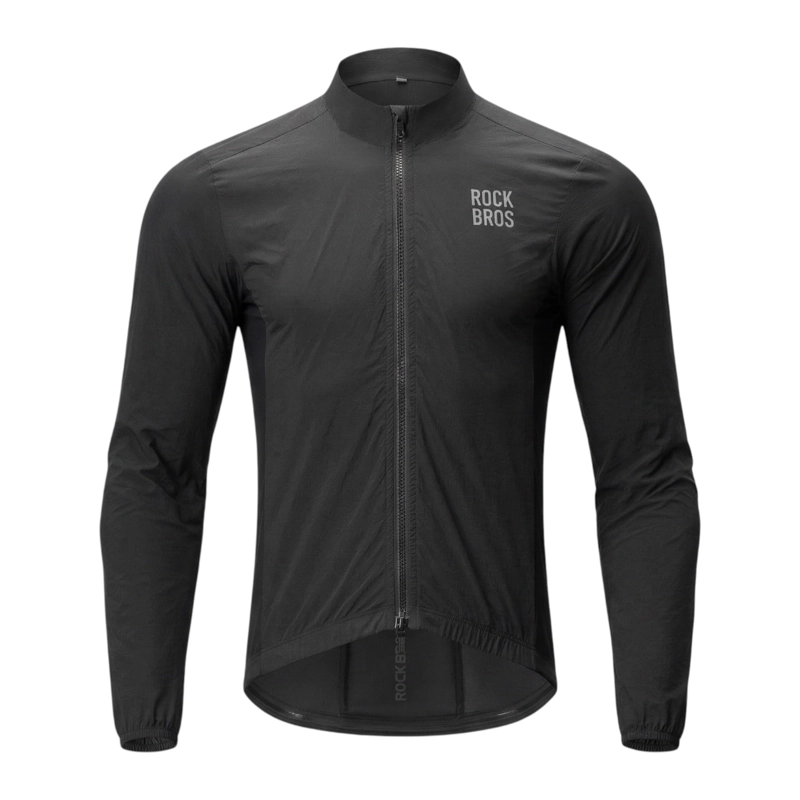 CHAQUETA CORTAVIENTO CICLISMO NEGRO ROCKBROS YPW071 - 2
