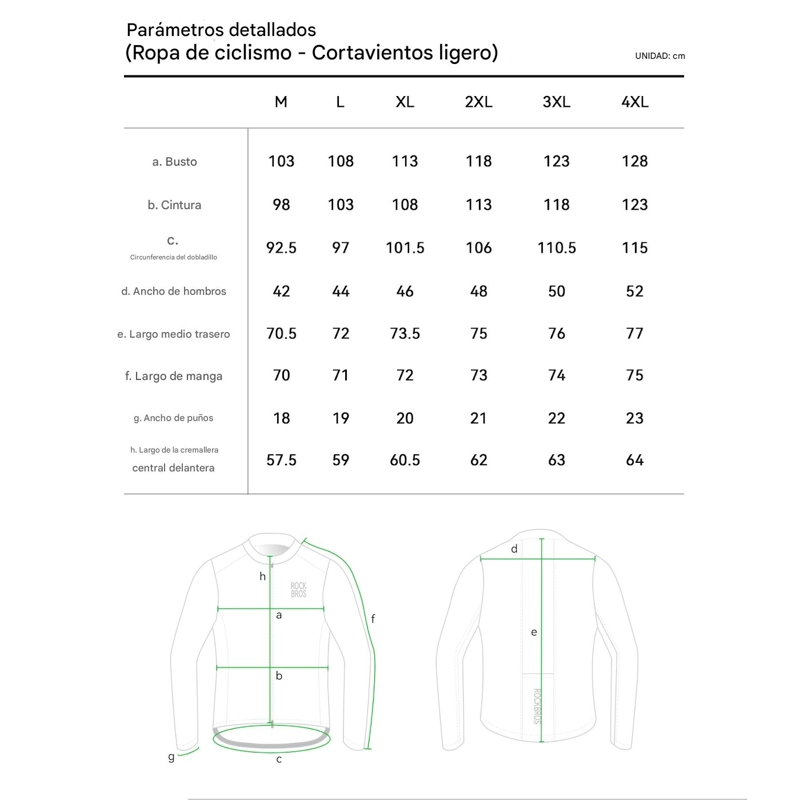 CHAQUETA CORTAVIENTO CICLISMO NEGRO ROCKBROS YPW071 - 5