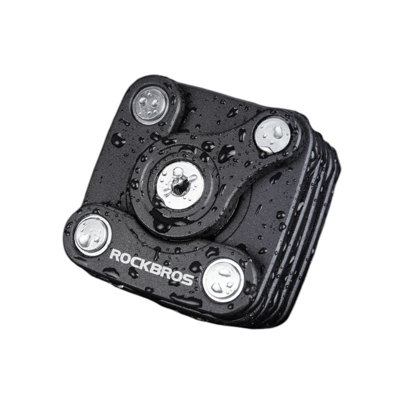 CANDADO BICICLETA PLEGABLE ANTI ROBO SOPORTE 519G ROCKBROS WD795 - 3