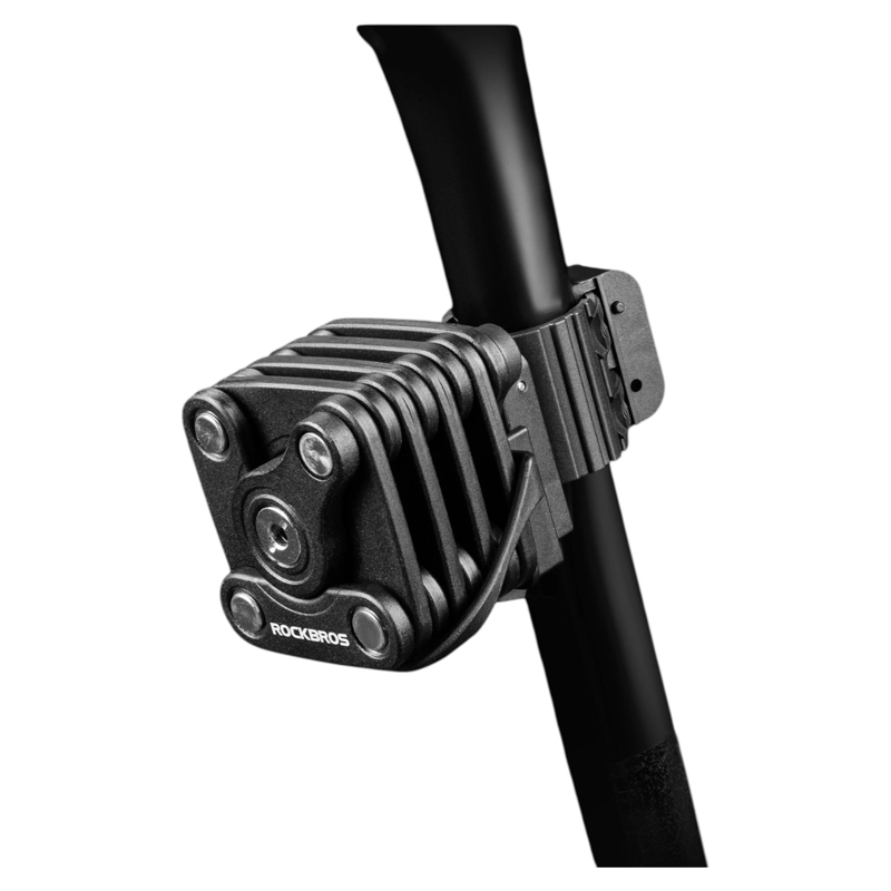 CANDADO BICICLETA PLEGABLE ANTI ROBO SOPORTE 519G ROCKBROS WD795 - 4