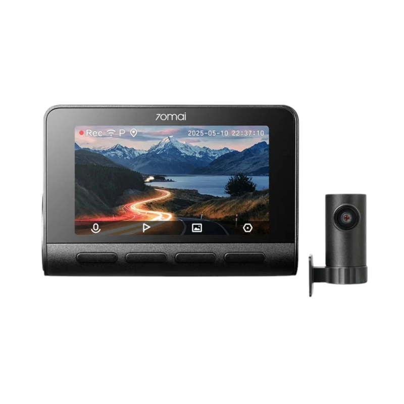 SET DUAL 70MAI A800SE-1 CAMARA PARA VEHICULO 4K HDR GPS ADAS NIGHTVIS WI-FI A800SE + TRASERA RC22 - 2