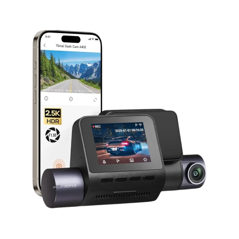 CAMARA PARA VEHICULO 2.5K HDR GPS ADAS NIGHTVIS WI-FI 70MAI A410 - 5