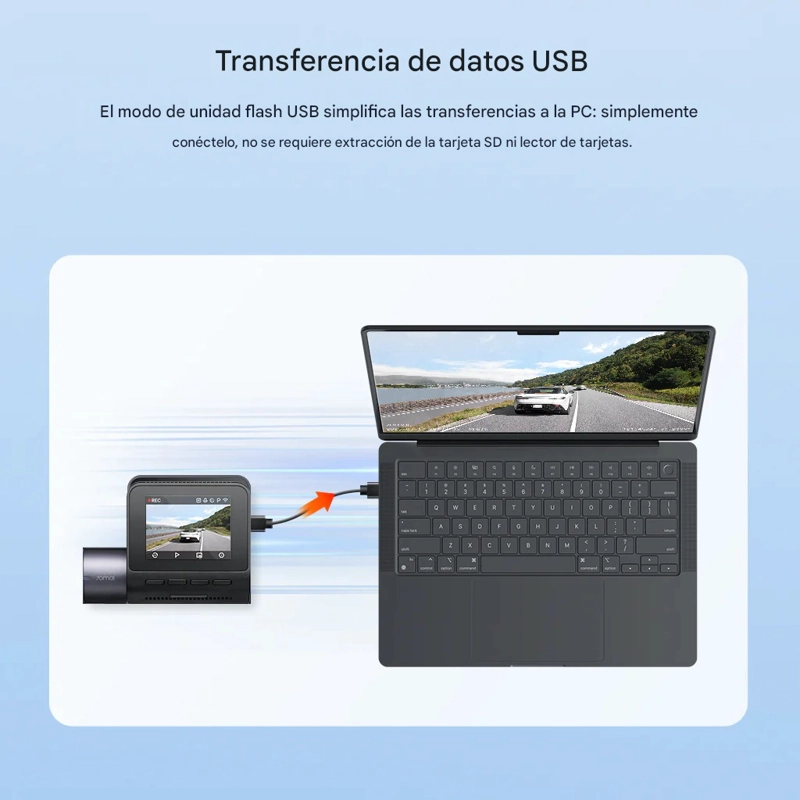 CAMARA PARA VEHICULO 2.5K HDR GPS ADAS NIGHTVIS WI-FI 70MAI A410 - 7