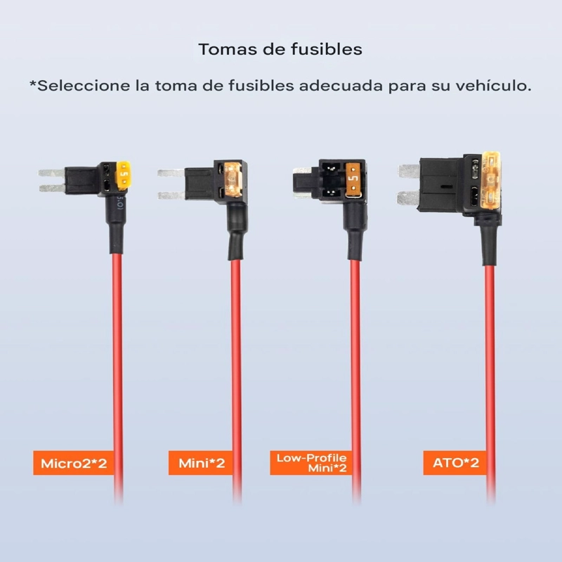 KIT DE CABLEADO ENERGIA AJUSTABLE 70MAI UP06 TIPO-C 12–30V – PARKING 24H CON MONITOR DE VOLTAJE - 2