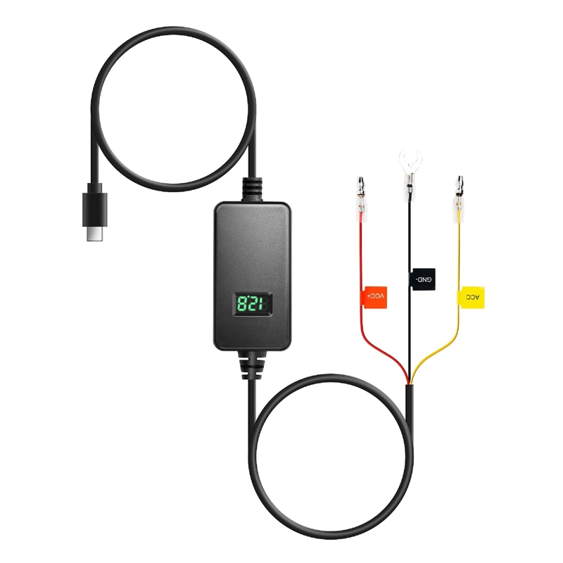 KIT DE CABLEADO ENERGIA AJUSTABLE 70MAI UP06 TIPO-C 12–30V – PARKING 24H CON MONITOR DE VOLTAJE - 3