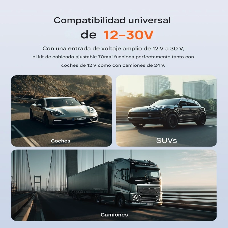 KIT DE CABLEADO ENERGIA AJUSTABLE 70MAI UP06 TIPO-C 12–30V – PARKING 24H CON MONITOR DE VOLTAJE - 9