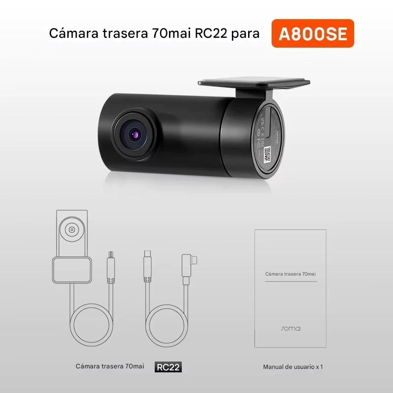 CAMARA TRASERA PARA VEHICULOS 1080P HDR, 130° PARA A800SE 70MAI RC22 - 3