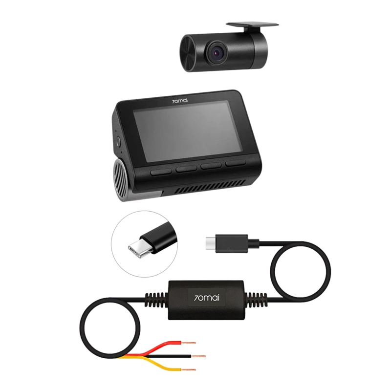 SET DUAL CAMARA PARA VEHICULO 4K 70MAI A800SE CAMARA TRASERA RC22 + KIT DE CABLEADO 70MAI UP03 - 2