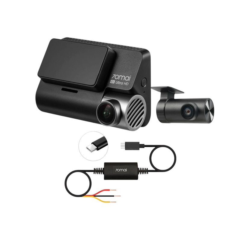 SET 70MAI A810S-2 CAMARA PARA VEHICULO FRONTAL 4K 70MAI A810S TRASERA RC24 + KIT UP03 - 3