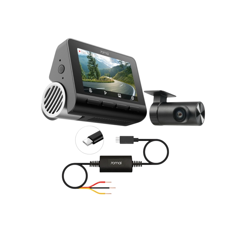 SET 70MAI A810S-2 CAMARA PARA VEHICULO FRONTAL 4K 70MAI A810S TRASERA RC24 + KIT UP03 - 5