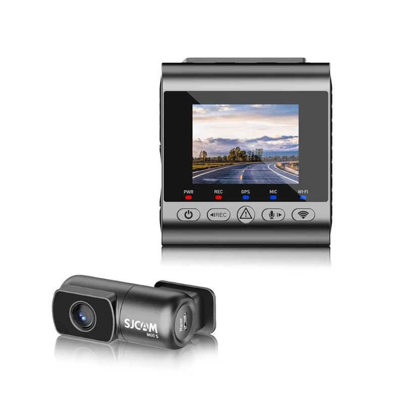 SET CAMARA PARA VEHICULO FRONTAL 4K STARVIS 2 TRASERA 1080P 130º WDR GPS WIFI SJCAM M60S-2CH - 3