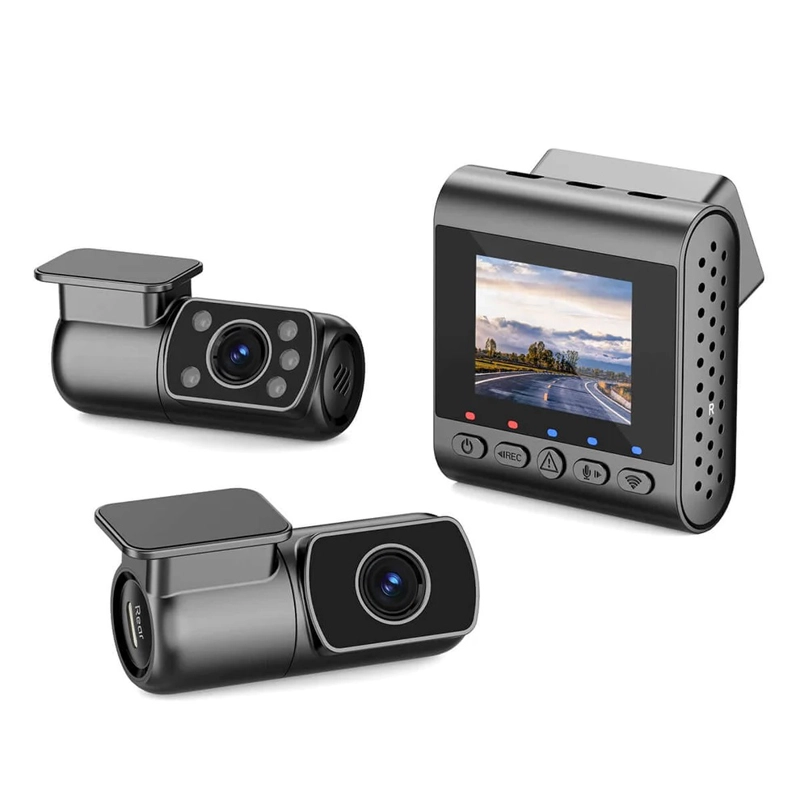 SET TRIPLE CAMARA PARA VEHICULO FRONTAL 4K STARVIS 2 TRASERA INTERIOR 1080P SJCAM M60S-3CH - 3
