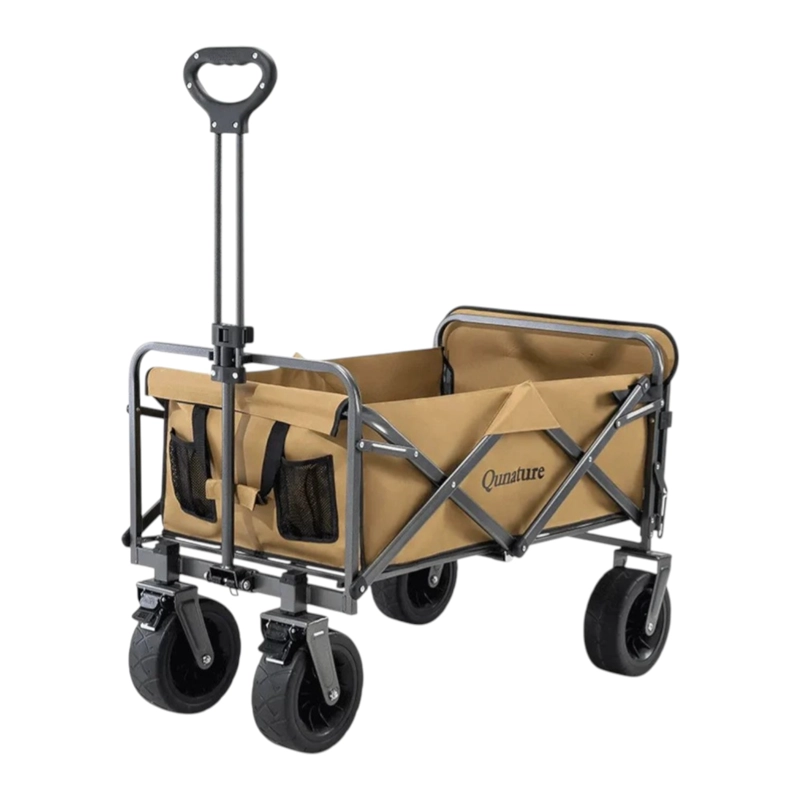 CARRO PLEGABLE DE CAMPING QUNATURE 4 RUEDAS TODOTERRENO 150KG - 2