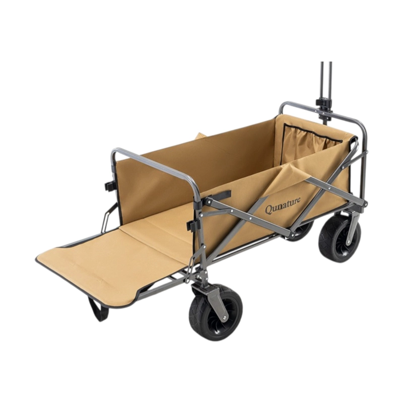 CARRO PLEGABLE DE CAMPING QUNATURE 4 RUEDAS TODOTERRENO 150KG - 3