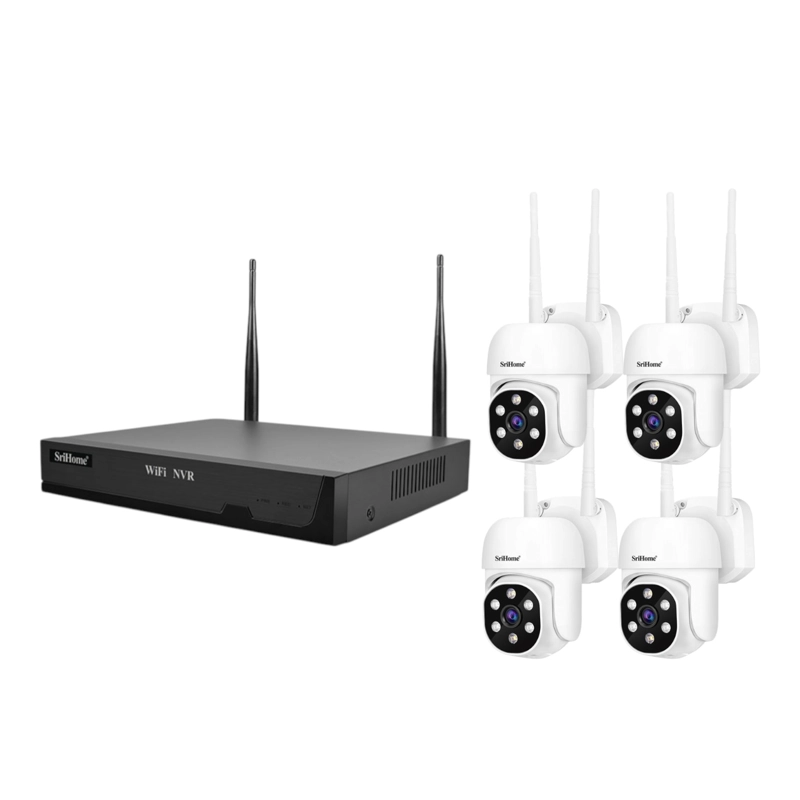 KIT NVR SRIHOME 4 CAMARAS IPC030 PTZ WIFI + NVR NVS001 8CH - 2