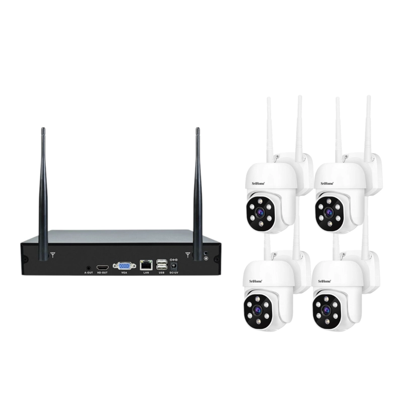 KIT NVR SRIHOME 4 CAMARAS IPC030 PTZ WIFI + NVR NVS001 8CH - 3