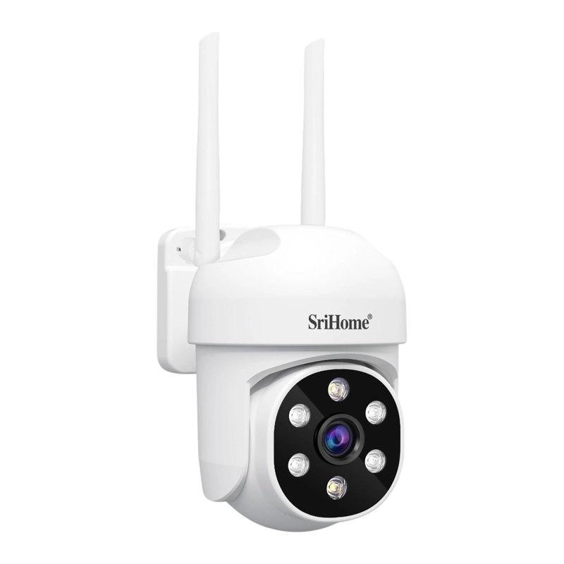CAMARA IP WIFI PTZ SRIHOME SH061 1080P 2MP VISION NOCTURNA A COLOR IP66 AUDIO BIDIRECCIONAL IA - 2