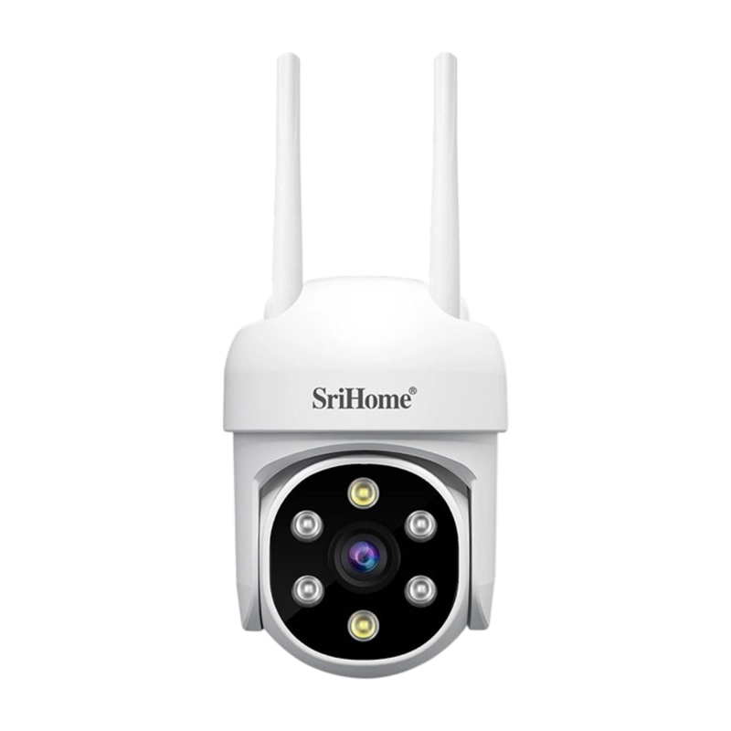 CAMARA IP WIFI PTZ SRIHOME SH061 1080P 2MP VISION NOCTURNA A COLOR IP66 AUDIO BIDIRECCIONAL IA - 3