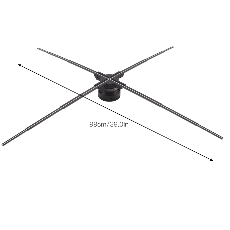 PROYECTOR DE HOLOGRAMAS PUBLICITARIO 3D WIFI 1024P 100CM Z5 - 4