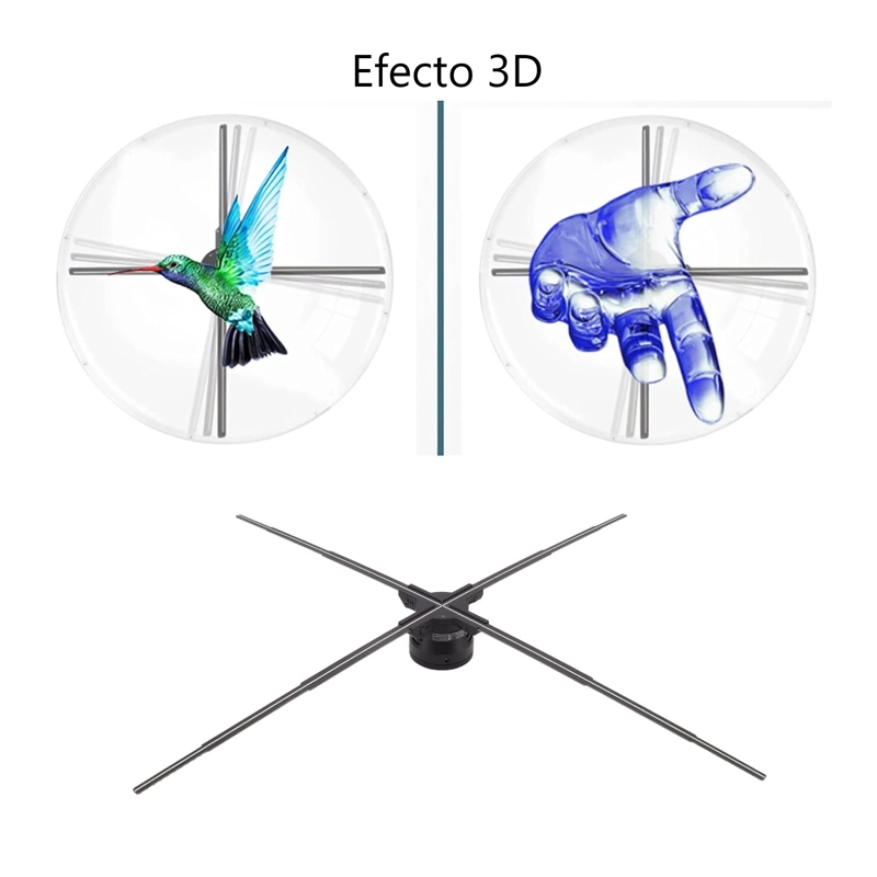 PROYECTOR DE HOLOGRAMAS PUBLICITARIO 3D WIFI 1024P 100CM Z5 - 6
