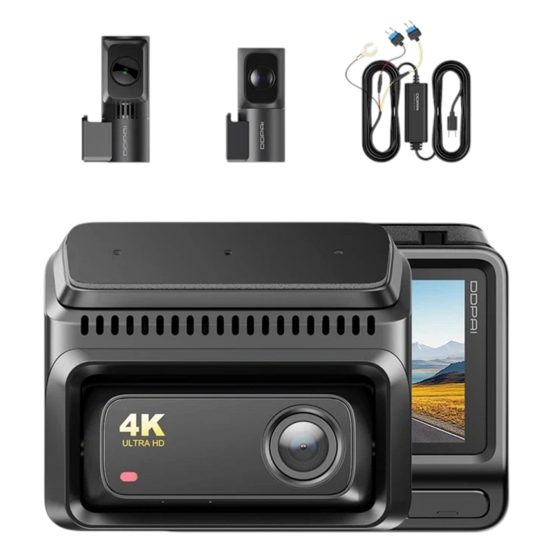 CAMARA PARA VEHICULO DDPAI Z60T 3CH 4K+2K+1080P TRIPLE HDR + KIT CABLEADO IPS DDPAI - 1