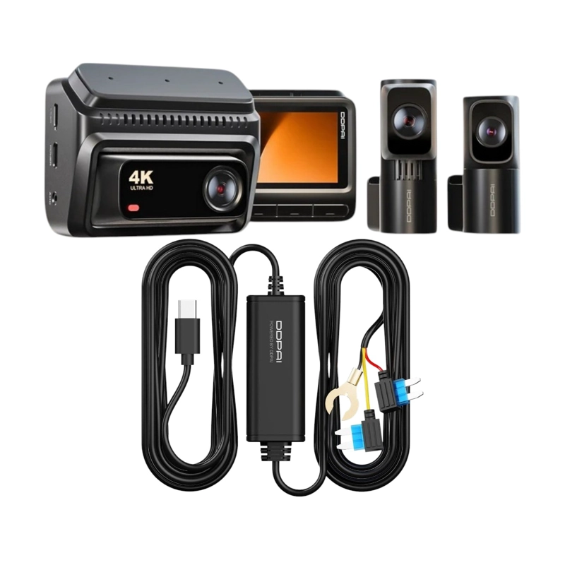 CAMARA PARA VEHICULO DDPAI Z60T 3CH 4K+2K+1080P TRIPLE HDR + KIT CABLEADO IPS DDPAI - 2