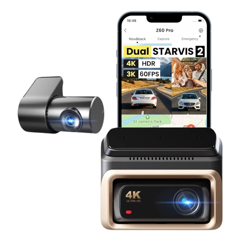 CAMARA PARA VEHICULO DDPAI Z60 PRO DUAL 4K 1080P GPS WIFI 5GHZ + IPS HARDWIRE KIT - 5