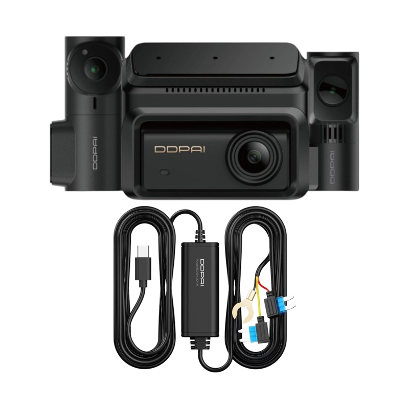CAMARA PARA VEHICULO DDPAI Z90T 3CH 4K 2K 2K HDR GPS WIFI6 ADAS + IPS HARDWIRE KIT - 3