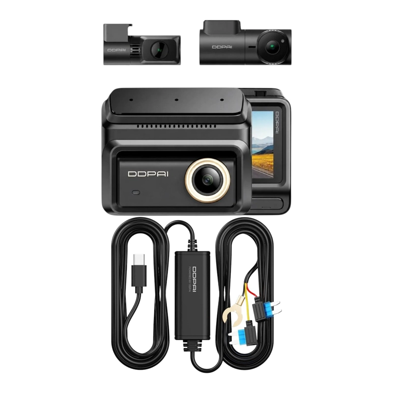 CAMARA PARA VEHICULO DDPAI Z90 PRO 3CH 4K 3K 2K HDR GPS WIFI 64GB + CABLEADO IPS - 2