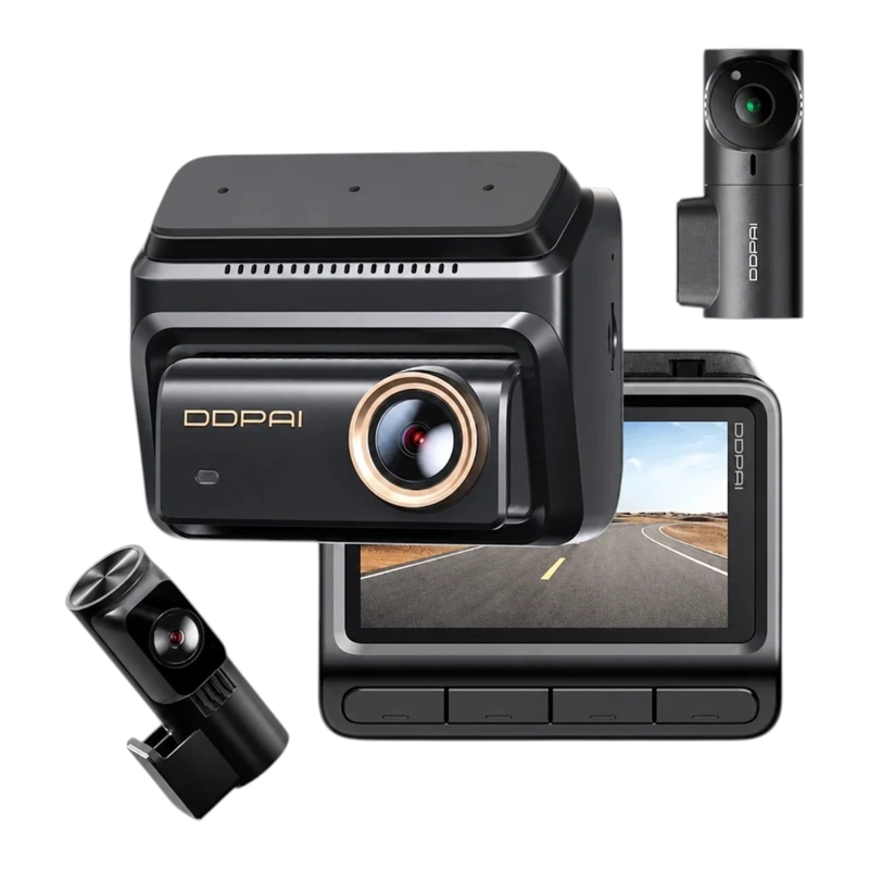 CAMARA PARA VEHICULO DDPAI Z90 PRO 3CH 4K 3K 2K HDR GPS WIFI 64GB + CABLEADO IPS - 4