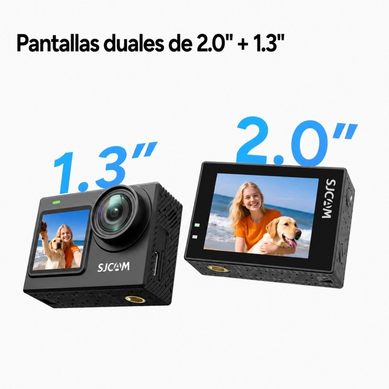 CAMARA DEPORTIVA SJCAM SJ6 ULTRA 4K 30FPS 20MP DOBLE PANTALLA, ESTABILIZACION 6 EJES WIFI - 8