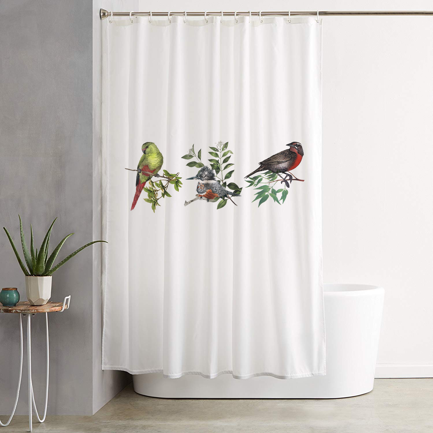 CORTINA DE BAÑO PAJAROS NATIVOS - 2