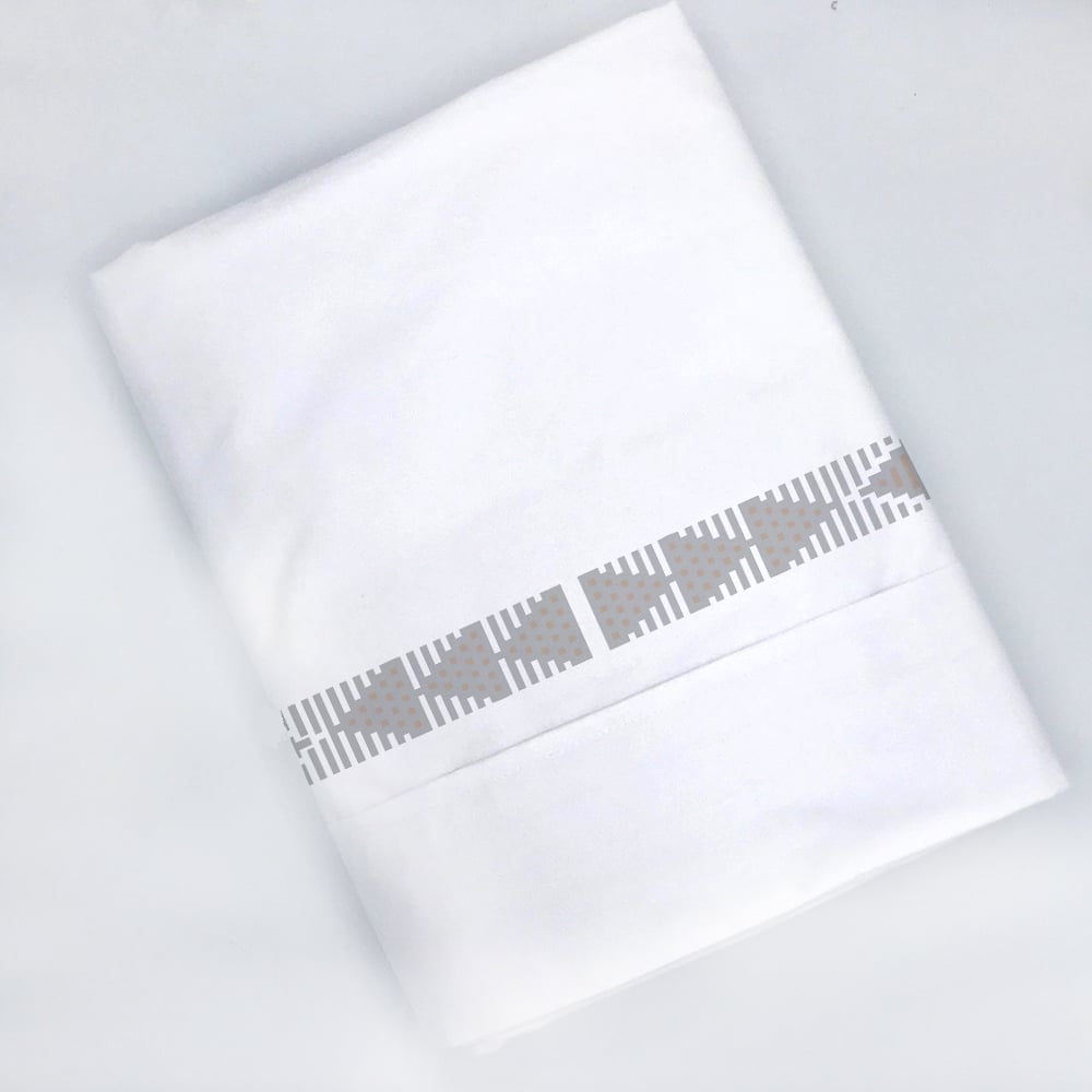 SET SÁBANAS TUYO PRINT ETNIA 1.5 PLAZAS 200 HILOS ALGODÓN BLANCO ESTAMPADO - 2