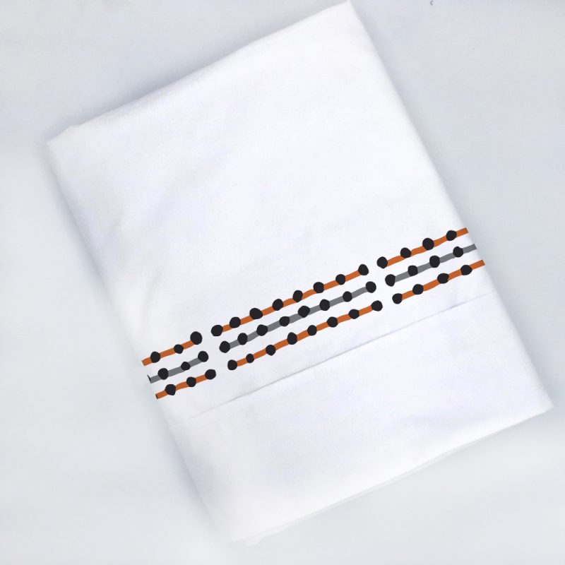 SET SÁBANAS TUYO PRINT PATAGONIA 1 PLAZA 200 HILOS ALGODÓN BLANCO ESTAMPADO - 2