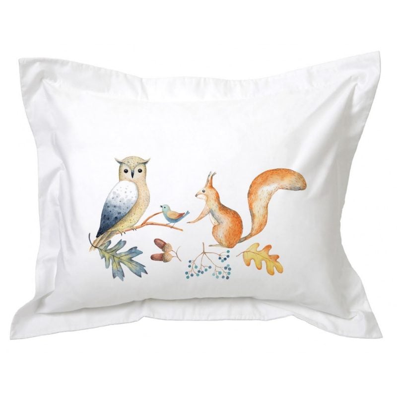 FUNDA TUYO PRINT ALMOHADA FOREST 70 X 50 CM ALGODÓN BLANCO - 1