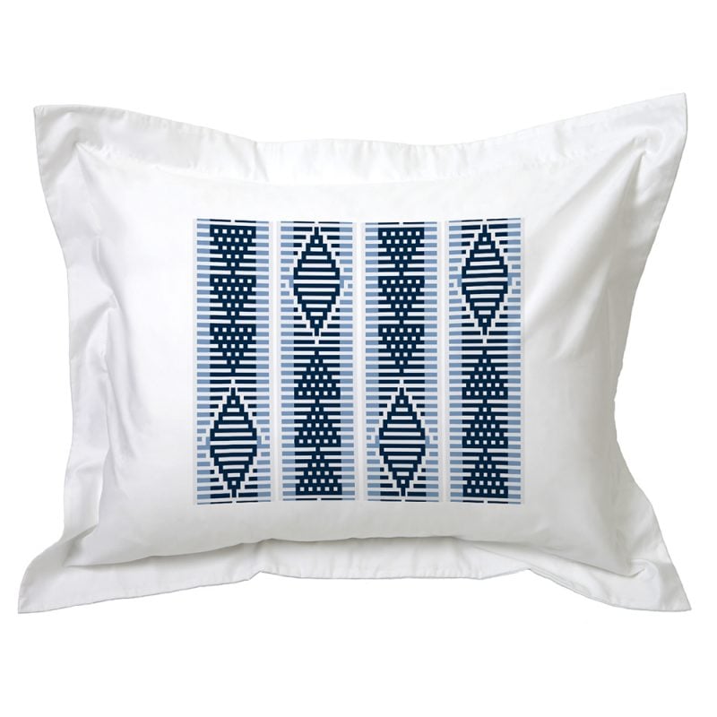 FUNDA TUYO PRINT ALMOHADA CIELO 2 70 X 50 CM ALGODÓN BLANCO - 1