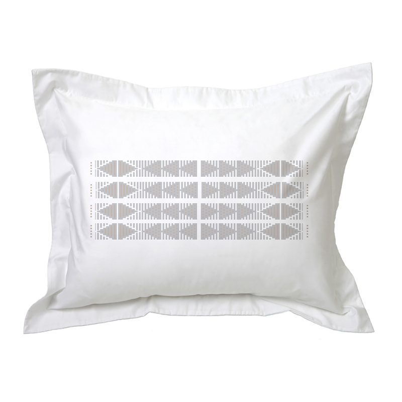 FUNDA TUYO PRINT ALMOHADA ETNIA 70 X 50 CM ALGODÓN BLANCO - 1
