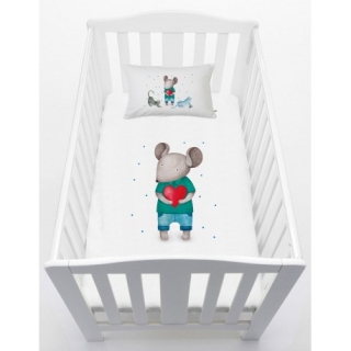 CUBREPLUMÓN TUYO PRINT RATONCITO BLANCO PACK & PLAY - 1