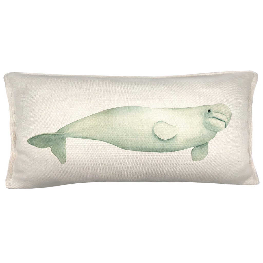 COJÍN TUYO PRINT BELUGA 70 X 35 CM CRUDO - 1