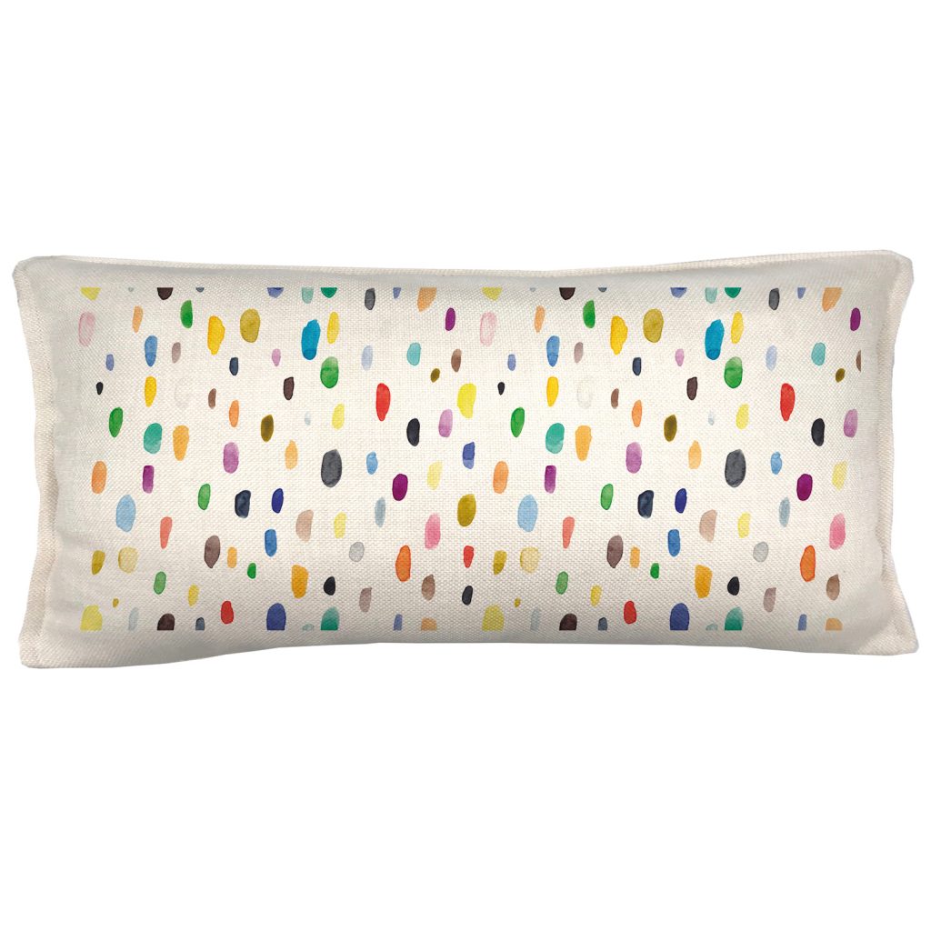 COJÍN TUYO PRINT MANCHAS 70 X 35 CM CRUDO - 1